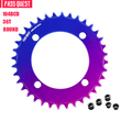 Load image into Gallery viewer, 104BCD Round AERO Fade Color Mountain Bike Road Bike Narrow Wide Chainring