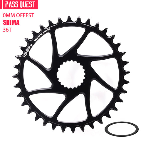 SHIMANO (0mm offset) Round Hollow Narrow Wide Chainring 30-44T