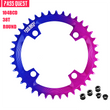 Load image into Gallery viewer, 104BCD Round Fade Color Mountain Bike Road Bike Narrow Wide Chainring