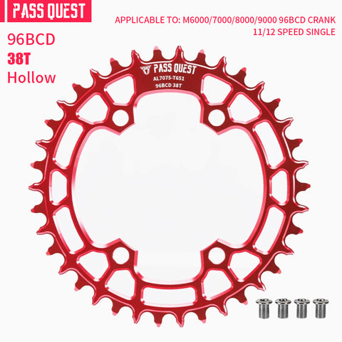 PASS QUEST Non-Standard 96BCD For Shimano Round Narrow Wide Chainring