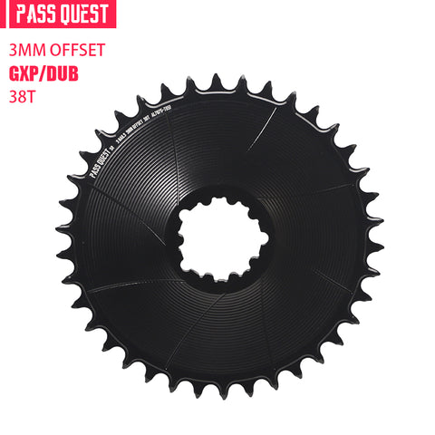 SRAM 3 Bolt (3mm offset) AERO Round Narrow Wide Chainring 28-38T