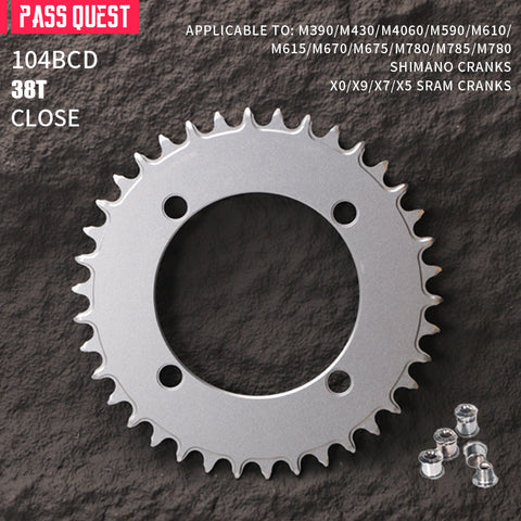 104BCD AXS Round Narrow Wide Chainring
