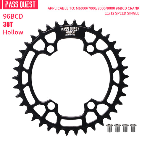 PASS QUEST Non-Standard 96BCD For Shimano Round Narrow Wide Chainring
