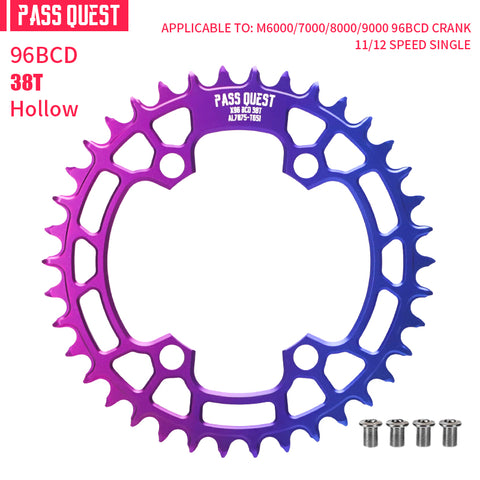 PASS QUEST Non-Standard 96BCD For Shimano Round Narrow Wide Chainring