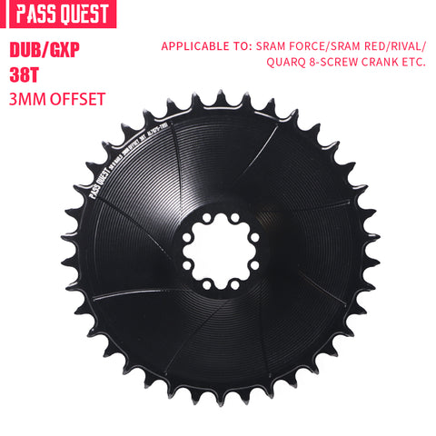 SRAM 8 Bolt ( 3mm offset) AERO Mountain XX SL Narrow Wide Chainring 28-38T