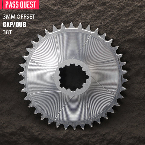 SRAM 3 Bolt (3mm offset) AERO Round Narrow Wide Chainring 28-38T