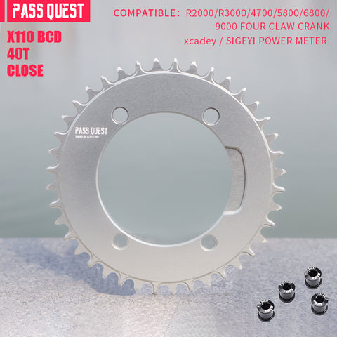 SHIMANO X110BCD (4-bolt AERO) Round Narrow Wide Chainring