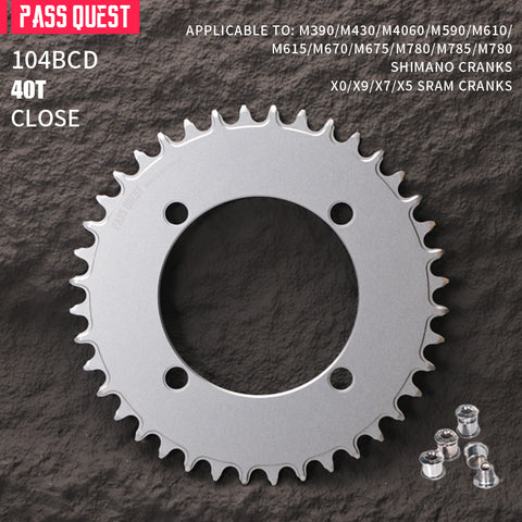 104BCD AXS Round Narrow Wide Chainring