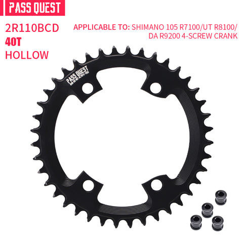 SHIMANO 110BCD R9200 R8100 R7100 Hollow Round Narrow Wide Chainring