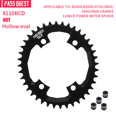 SHIMANO X110 BCD (4-bolt Hollow) Oval/Round Narrow Wide Chainring