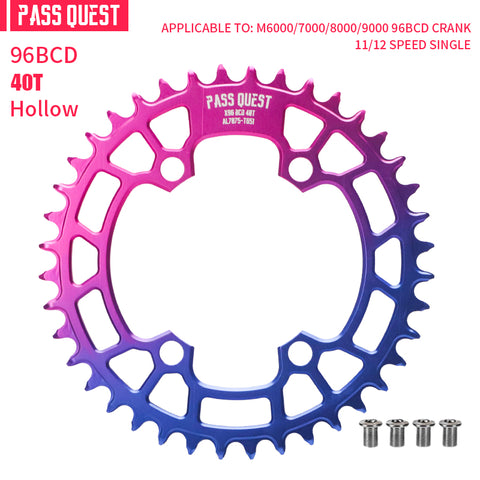 PASS QUEST Non-Standard 96BCD For Shimano Round Narrow Wide Chainring