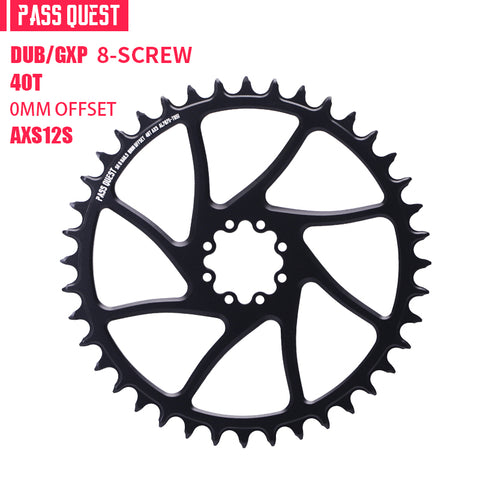 SRAM 8 Bolt AXS 0mm offset Mountain XX SL Narrow Wide Chainring 34-44T