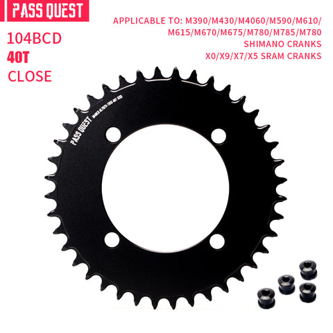 104BCD AXS Round Narrow Wide Chainring