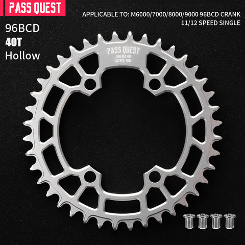 PASS QUEST Non-Standard 96BCD For Shimano Round Narrow Wide Chainring