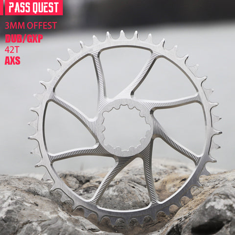 SRAM 3 Bolt ( 3mm offset)AXS GRAVEL/ROAD Narrow Wide Chainring 40-54T