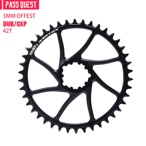 SRAM 3 Bolt ( 3mm offset) Hollow GRAVEL/ROAD Narrow Wide Chainring 40-54T