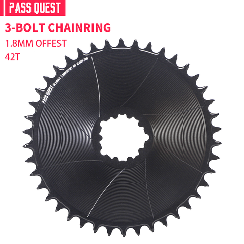 SRAM 3 Bolt (1.8mm offset) GRAVEL/ROAD Narrow Wide Chainring 42-48T