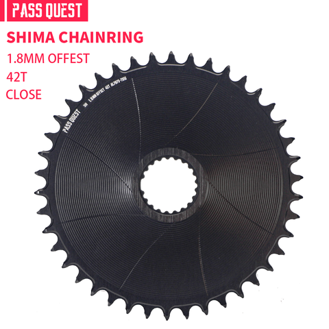 SHIMANO (1.8mm offset) GRAVEL/ROAD Narrow Wide Chainring 40-48T