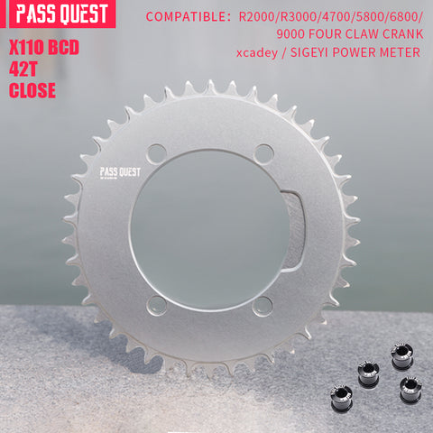 SHIMANO X110BCD (4-bolt AERO) Round Narrow Wide Chainring