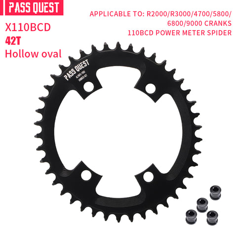 SHIMANO X110 BCD (4-bolt Hollow) Oval/Round Narrow Wide Chainring