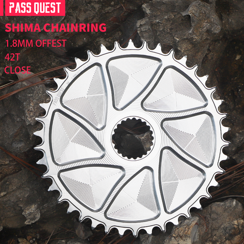 SHIMANO (1.8mm offset) GRAVEL/ROAD Narrow Wide Chainring 40-48T