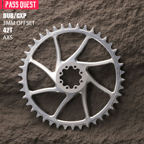 SRAM Force 8 Bolt (3mm offset) AXS Round Narrow Wide Chainring 40-54T