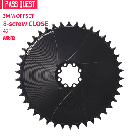 SRAM 8 Bolt ( 3mm offset) GRAVEL/ROAD AXS XX SL Narrow Wide Chainring