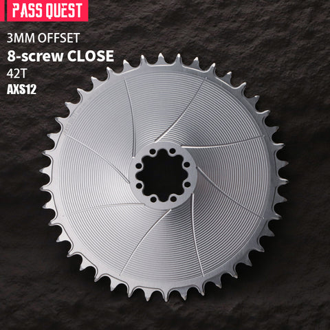 SRAM 8 Bolt ( 3mm offset) GRAVEL/ROAD AXS XX SL Narrow Wide Chainring