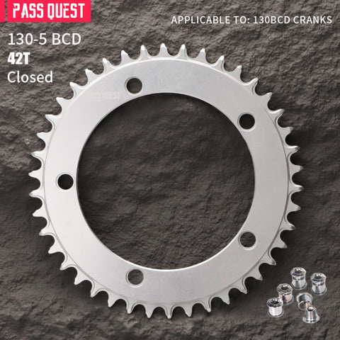 130BCD (5-bolt ) Round AERO Narrow Wide Chainring