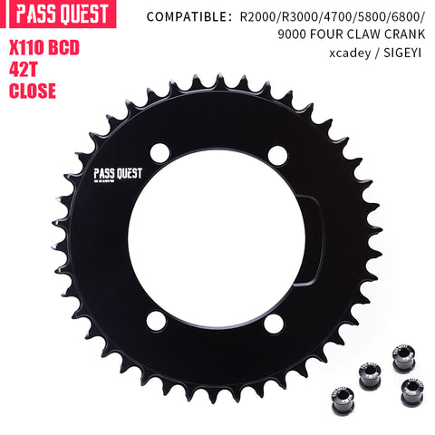 SHIMANO X110 BCD (4-bolt AERO) AXS Round Narrow Wide Chainring