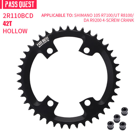 SHIMANO 110BCD R9200 R8100 R7100 Hollow Round Narrow Wide Chainring