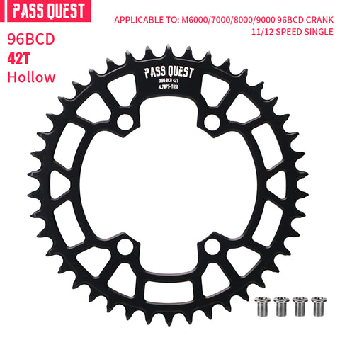 PASS QUEST Non-Standard 96BCD For Shimano Round Narrow Wide Chainring
