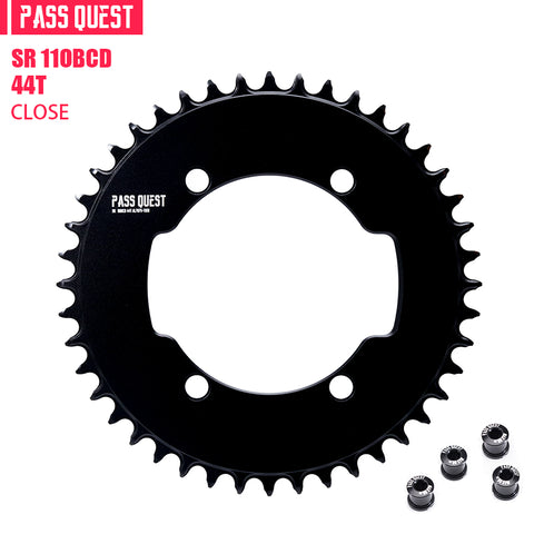 PASS QUEST SRM-110 BCD (4-bolt AERO) Round AERO Narrow Wide Chainring