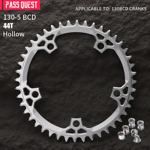 130BCD (5-bolt) Round Hollow Narrow Wide Chainring