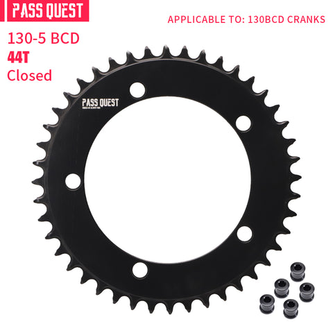 130BCD (5-bolt ) Round AERO Narrow Wide Chainring