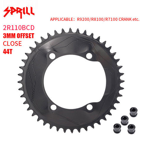 PASS QUEST SPRILL R9200 R8100 R7100 3mm offset Narrow Wide Chainring