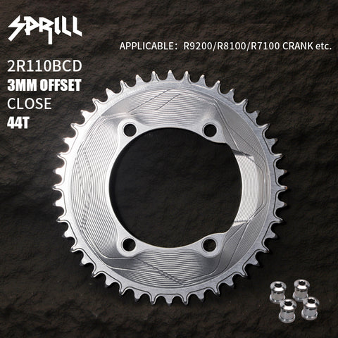 PASS QUEST SPRILL R9200 R8100 R7100 3mm offset Narrow Wide Chainring