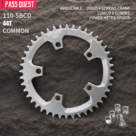 110BCD (5-bolt Hollow) Round Hollow Road Bike Narrow Wide Chainring