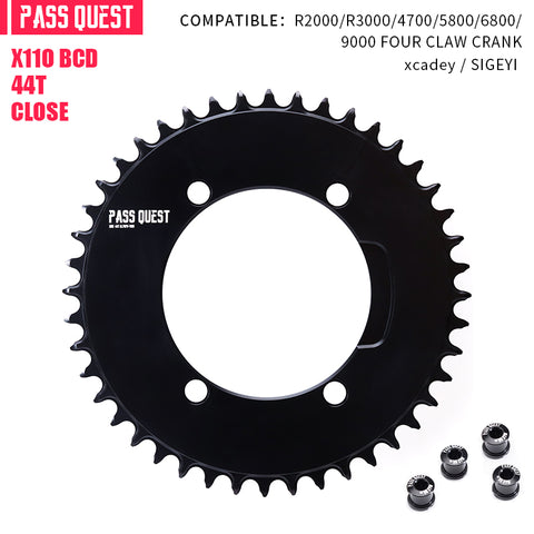 SHIMANO X110BCD (4-bolt AERO) Round Narrow Wide Chainring