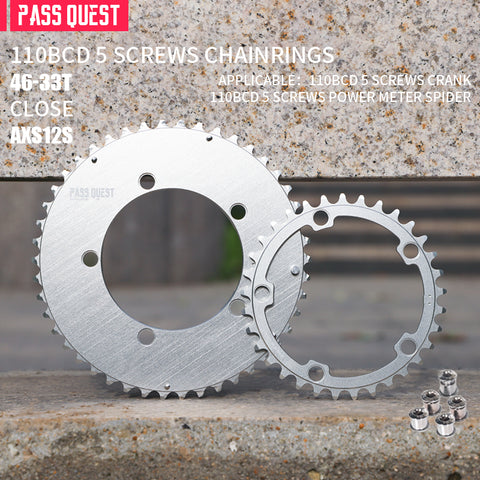110BCD (5-bolt AERO) 2X AXS Sprocket Road Bike Foldable Bicycle 12 speed Gravel bike