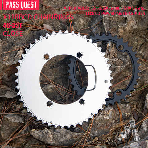 SHIMANO X110BCD 2X Sprocket AERO Road bike Gravel bike 11-12s