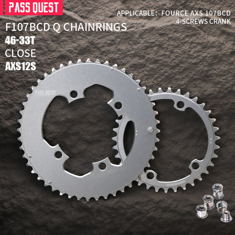 SRAM FORCE 107BCD-Quarq 2X Sprocket AERO Road bike Gravel bike 12s AXS