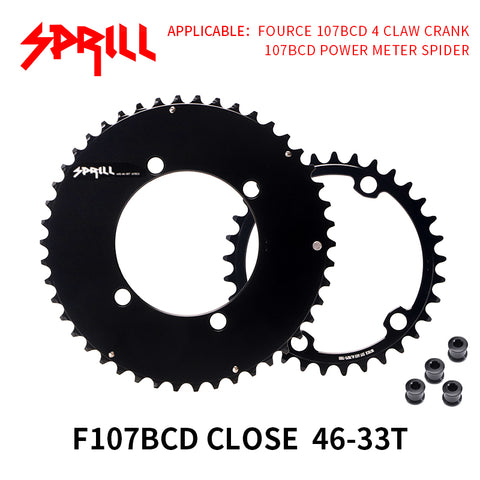 SRAM FORCE 107BCD 2X Sprocket AERO Road bike Gravel bike 12s