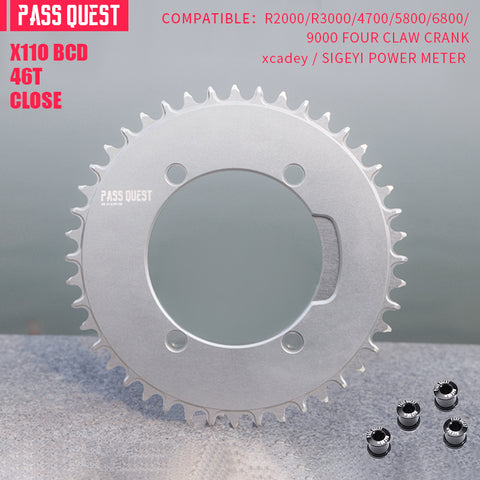 SHIMANO X110BCD (4-bolt AERO) Round Narrow Wide Chainring
