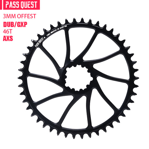 SRAM 3 Bolt ( 3mm offset)AXS GRAVEL/ROAD Narrow Wide Chainring 40-54T