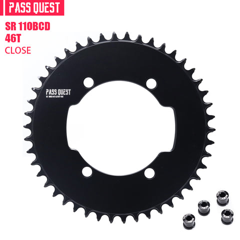 PASS QUEST SRM-110 BCD (4-bolt AERO) Round AERO Narrow Wide Chainring