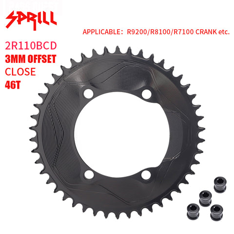 PASS QUEST SPRILL R9200 R8100 R7100 3mm offset Narrow Wide Chainring