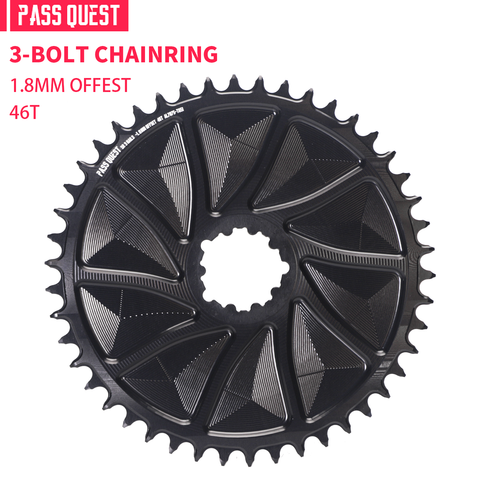 SRAM 3 Bolt (1.8mm offset outward) GRAVEL/ROAD Narrow Wide Chainring 42-48T