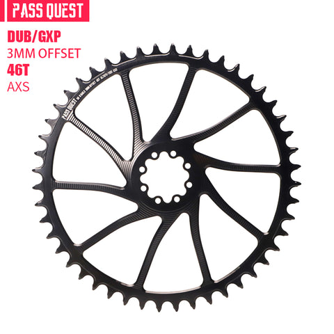 SRAM Force 8 Bolt (3mm offset) AXS Round Narrow Wide Chainring 40-54T