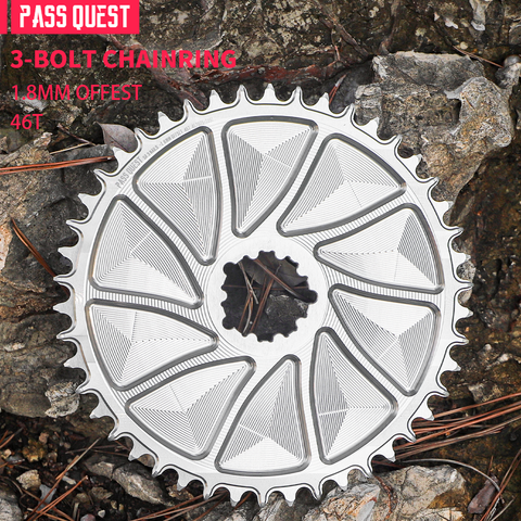 SRAM 3 Bolt (1.8mm offset outward) GRAVEL/ROAD Narrow Wide Chainring 42-48T